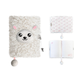 Дневник с замком A5, 96 листов 3D My Little Friend Sheep, плюшевая обложка