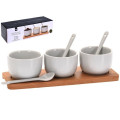 Set pentru aperitiv EH 7buc pe suport din lemn 22.5cm
