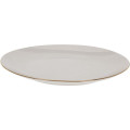 Farfurie de servire 26cm Golden Rim, alba, din portelan
