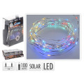 Гирлянда на солнечной батарее "змейка" 100LED 5м