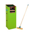 Perie-mătură cu perie dura, mâner din lemn 118cm