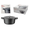 Кастрюля с крышкой Pinti Tradition Pro Black 24см, 4.4l