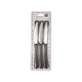 Set 6 cutite de masa Pinti Stresa, maner negru, in blister