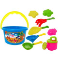Set de jucarii pentru nisip in caldarusa 8buc, 16cm