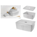 Лоток для хранения Econova Velvet 6.55l, 29.5X22.5X11cm, с крышкой, серый