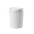 Coș pentru gunoi cu capac batant Bytplast 1l, 11.5X11.5X15.3cm, alb
