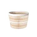 Cos împletit H&S 20X15cm, înalt, rotund, bej