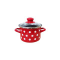 Кастрюля эмалированная Classic 14cm, 1.5l, крышка стекло