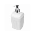 Dozator pentru săpun Econova Velvet 0.65l, 18.7cm, alb