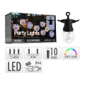 Гирлянда уличных ламп 10LED, многоцветная, 7.5m, G50, D5cm