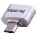 Adaptor USB Remax RA-OTG, Micro-USB/USB Type-A (F), Argintiu