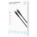 Cablu Type-C (Type-C), Proove Light Silicone Plus 60W (1m),Black Cablu Type-C (Type-C), Proove Light Silicone Plus 60W (1m),Black