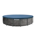 Каркасный бассейн Intex GreyWood Premium, 24311л, Тёмно-серый, 26744