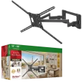 Wall Mount Barkan ''BM564L'' Black 55"-100" Full Motion Gaint TVt, max.70kg, VESA mm: up to 800x600m Wall Mount Barkan ''BM564L'' Black 55