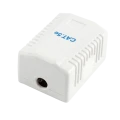 Priză pentru montare pe perete Cablexpert MVS-2S6-01, Alb Priză pentru montare pe perete Cablexpert MVS-2S6-01, Alb