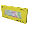 Tastatură HATOR Gravity X TKL, Cu fir, Alb Tastatură HATOR Gravity X TKL, Cu fir, Alb