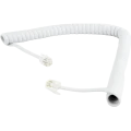 Cablu spiralat al receptorului telefonic Cablexpert TC4P4CS-2M, Alb Cablu spiralat al receptorului telefonic Cablexpert TC4P4CS-2M, Alb