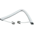 Cablu spiralat al receptorului telefonic Cablexpert TC4P4CS-2M, Alb Cablu spiralat al receptorului telefonic Cablexpert TC4P4CS-2M, Alb
