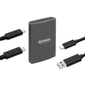 Cititor de carduri Transcend TS-RDE2, USB Type-C, USB Type-A, Gri Cititor de carduri Transcend TS-RDE2, USB Type-C, USB Type-A, Gri