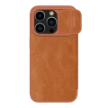 Husă tip carte Nillkin iPhone 15 Pro Max - Qin Pro, Maro Husă tip carte Nillkin iPhone 15 Pro Max - Qin Pro, Maro