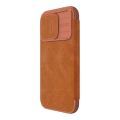 Husă tip carte Nillkin iPhone 15 Pro Max - Qin Pro, Maro Husă tip carte Nillkin iPhone 15 Pro Max - Qin Pro, Maro