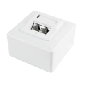 Priză pentru montare pe perete Cablexpert MVS-2S6-01, Alb Priză pentru montare pe perete Cablexpert MVS-2S6-01, Alb