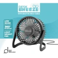 Вентилятор Cellularline Desk Breeze, Чёрный Вентилятор Cellularline Desk Breeze, Чёрный