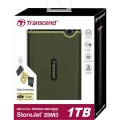 Внешний портативный жесткий диск Transcend StoreJet 25M3G, 1 ТБ, Military Green (TS1TSJ25M3G) Внешний портативный жесткий диск Transcend StoreJet 25M3G, 1 ТБ, Military Green (TS1TSJ25M3G)
