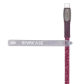 Cablu de încărcare și date Rivacase PS6105, USB Type-C/USB Type-C, 1,2m, Roșu Cablu de încărcare și date Rivacase PS6105, USB Type-C/USB Type-C, 1,2m, Roșu