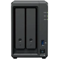 SYNOLOGY "DS725+", 2-bay, AMD Ryzen 2-core 2.6-3.1Ghz, 1x4Gb+1Slot, 1x2.5GbE, 1x1GbE, 2xM.2 NVMe SYNOLOGY
