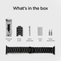 Curea pentru ceas Spigen Modern Fit, Oţel inoxidabil, Negru
