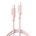 Cablu încărcare și sincronizare XO NB-Q265B, USB Type-C/USB Type-C, 1m, Roz