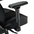 Scaun Gaming Lumi CH06-39, Țesătură, PU Piele, Negru