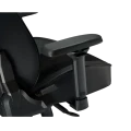 Scaun Gaming Lumi CH06-39, Țesătură, PU Piele, Negru