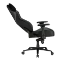 Scaun Gaming Lumi CH06-39, Țesătură, PU Piele, Negru