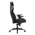 Scaun Gaming Lumi CH06-39, Țesătură, PU Piele, Negru