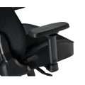 Scaun Gaming Lumi CH06-39, Țesătură, PU Piele, Negru