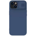 Husă Nillkin iPhone 15 Plus, CamShield Silky Silicone, Albastru Marin