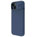 Husă Nillkin iPhone 15 Plus, CamShield Silky Silicone, Albastru Marin
