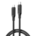 Cablu încărcare și sincronizare XO NB-Q265B, USB Type-C/USB Type-C, 1m, Negru