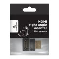 Видеоадаптер Cablexpert A-HDMI270-FML, HDMI (M) - HDMI (F), Чёрный Видеоадаптер Cablexpert A-HDMI270-FML, HDMI (M) - HDMI (F), Чёрный