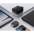 Lenovo USB-C Multi-port 100W GaN Charger, 3xUSB-C; (WxDxH): 70x70x30.5 mm, Weight: 240 g., USB-C cab Lenovo USB-C Multi-port 100W GaN Charger, 3xUSB-C; (WxDxH): 70x70x30.5 mm, Weight: 240 g., USB-C cab
