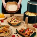 Бумага для выпечки Papro Square Air Fryer Paper, Бежевый