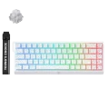 Tastatură MCHOSE Ace 68 E-Sport, Cu fir, White Topographic