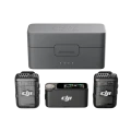 Портативный записывающий микрофон DJI Mic 2 (2 TX + 1 RX + Charging Case), Беспроводной, Черный