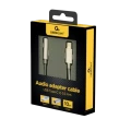 Audio Adaptor Cablexpert A-CM-3.5F-01, USB Type-C (M) - 3.5mm 4-pin (F), 0,01 m, Alb Audio Adaptor Cablexpert A-CM-3.5F-01, USB Type-C (M) - 3.5mm 4-pin (F), 0,01 m, Alb