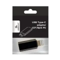 Audio Adaptor Cablexpert A-USB-CF8PM-01, Lightning - USB Type-C, Negru Audio Adaptor Cablexpert A-USB-CF8PM-01, Lightning - USB Type-C, Negru