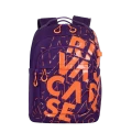 Rucsac zilnic RivaCase Heide, 15.6", Poliester, Violet/Portocaliu