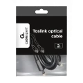 Аудиокабель Cablexpert CC-OPT-2M, Toslink - Toslink, 2м, Чёрный Аудиокабель Cablexpert CC-OPT-2M, Toslink - Toslink, 2м, Чёрный