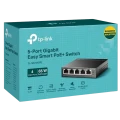Comutator PoE TP-LINK TL-SG105PE, 4x IEEE 802.3af/at Comutator PoE TP-LINK TL-SG105PE, 4x IEEE 802.3af/at
